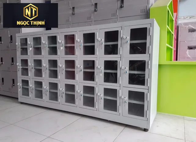 Tủ giày bằng sắt sơn tĩnh điện 15 khoang21C7KGCK Tủ giày bằng sắt sơn tĩnh điện 15 khoang21C7KGCK